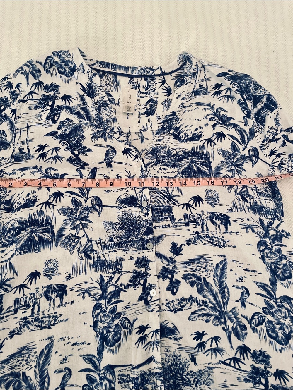 Joie Linen Button Front Dress with POCKETS. Size Small. Relaxed fit. - Picture 6 of 9